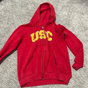 usc zip up hoodie